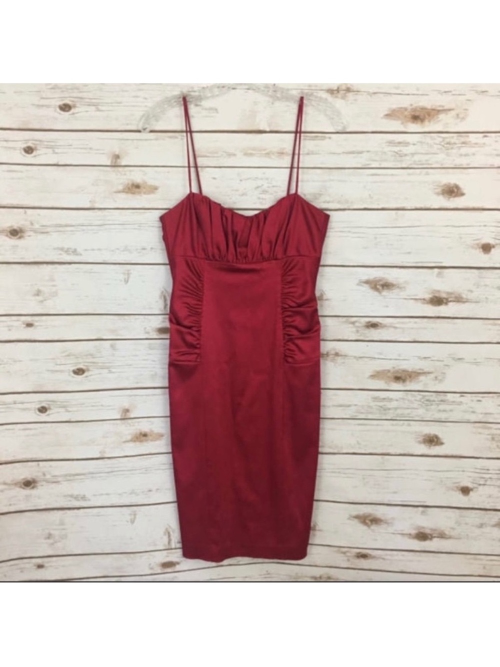 David Meister red dress